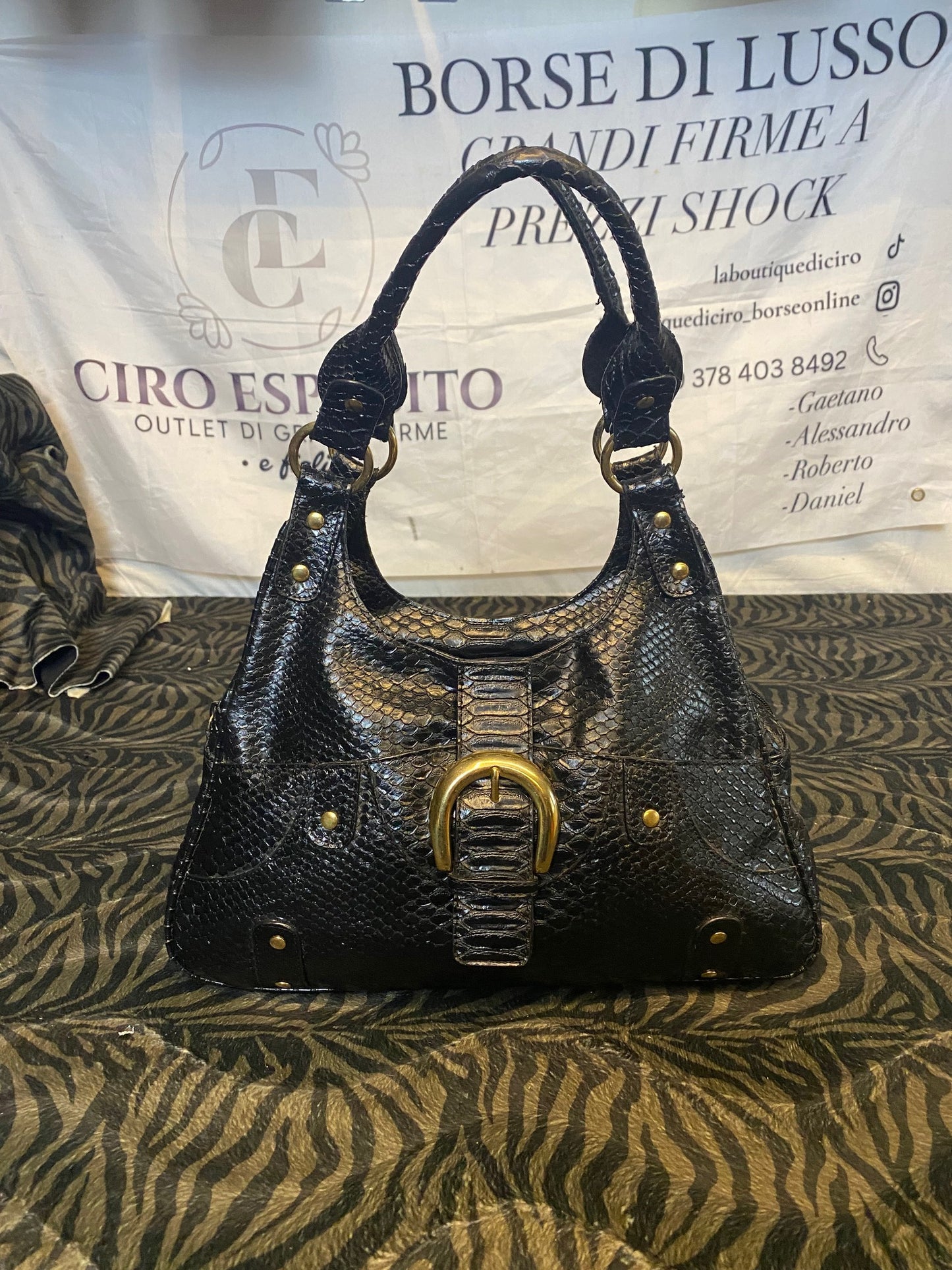 Borsa Enrico Coveri in Pitone