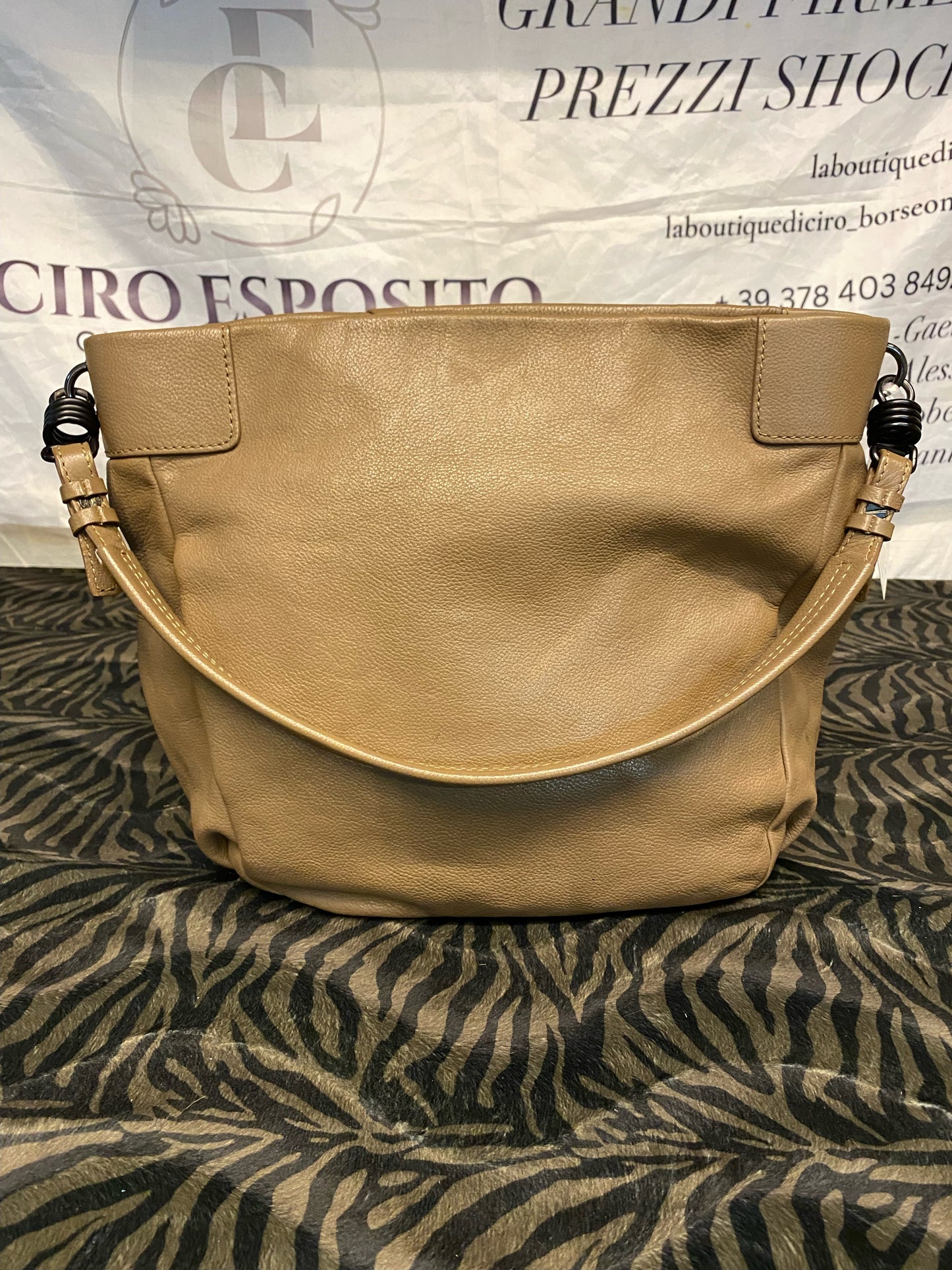 Borsa a Spalla Mandarina Duck Marrone Chiaro