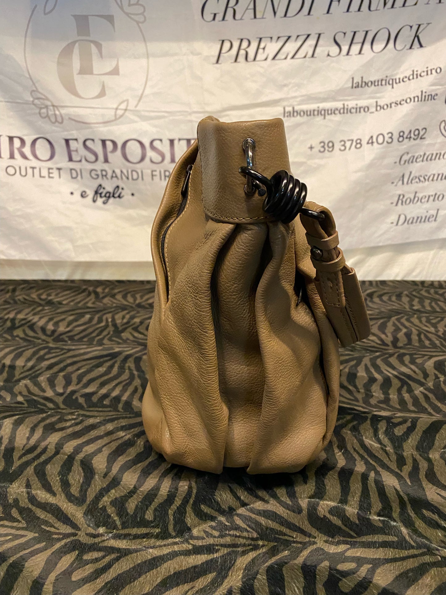 Borsa a Spalla Mandarina Duck Marrone Chiaro